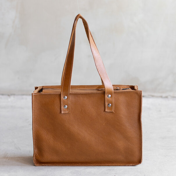 Van Buren sinds 1861 Handtas  - Cognac leder