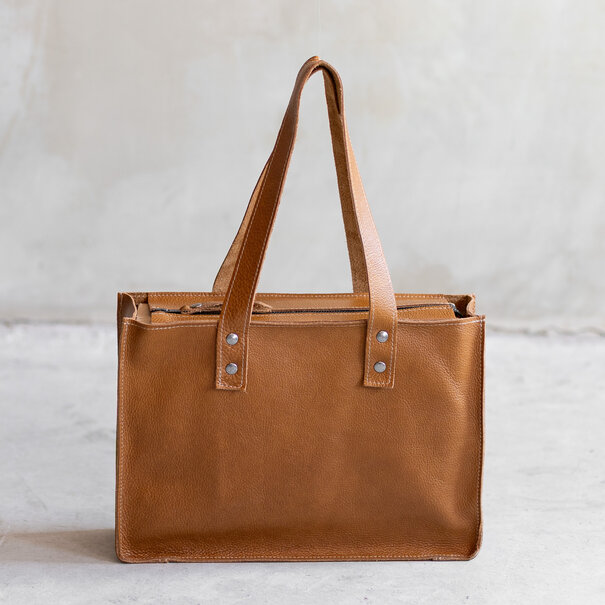 Van Buren sinds 1861 Handtas  - Cognac leder