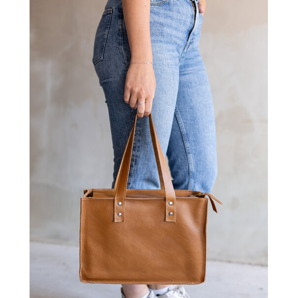 Van Buren sinds 1861 Handtas  - Cognac leder