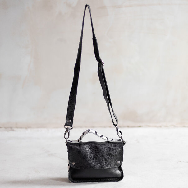 Van Buren sinds 1861 Tas Maren  - Zwart/Zebra side