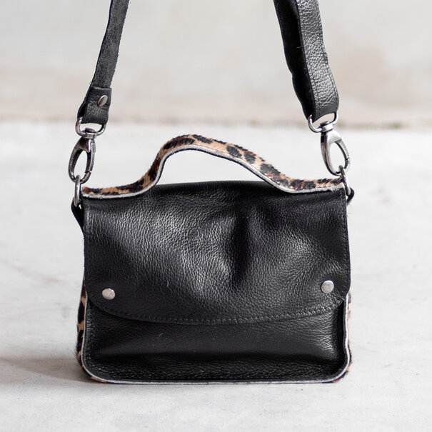 Van Buren sinds 1861 Tas Maren  - Zwart/Panter side
