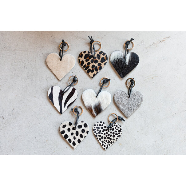 Van Buren sinds 1861 Sleutelhanger hart - Zebra