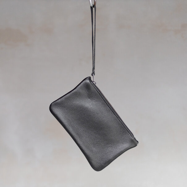 Van Buren sinds 1861 Koeienhuid clutch - Zwart leder