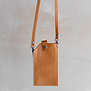 Telefoontasje  - Cognac leder