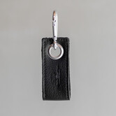 Sleutelhanger  - Zwart leder