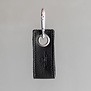 Sleutelhanger  - Zwart leder