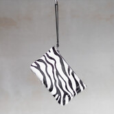 Koeienhuid clutch - Zebra