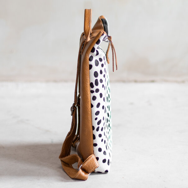 Van Buren sinds 1861 Rugtas Sandra - Cognac/dalmatiër