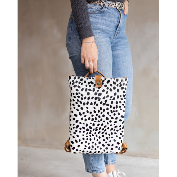 Van Buren sinds 1861 Rugtas Sandra - Cognac/dalmatiër