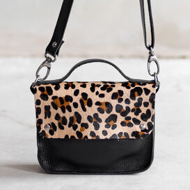 Tas Maren - Zwart/panter front