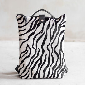 Rugtas Sandra - Zwart/zebra