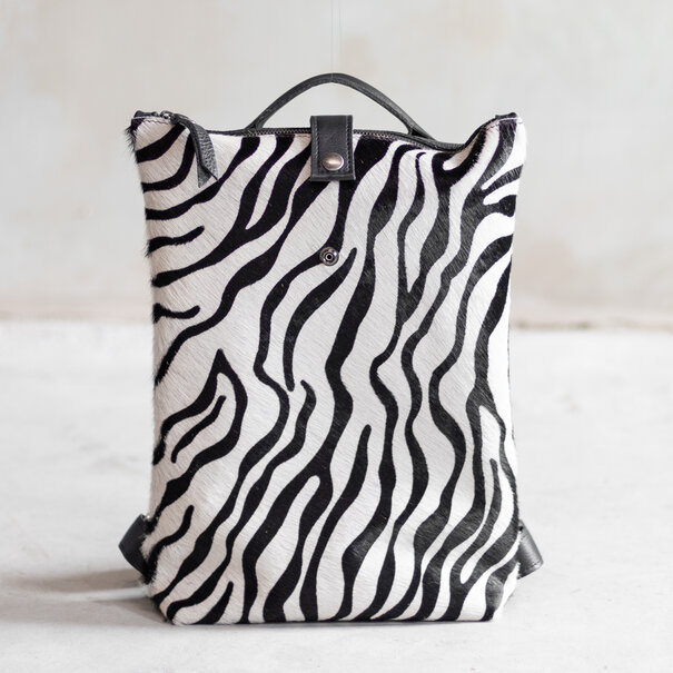 Van Buren sinds 1861 Rugtas Sandra - Zwart/zebra