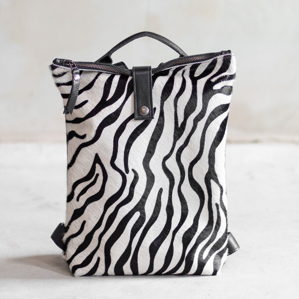 Van Buren sinds 1861 Rugtas Sandra - Zwart/zebra