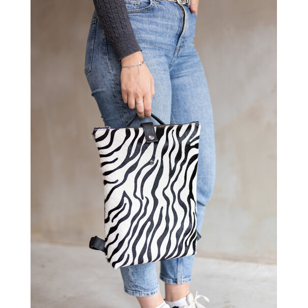 Van Buren sinds 1861 Rugtas Sandra - Zwart/zebra