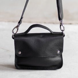 Tas Maren - Zwart leder
