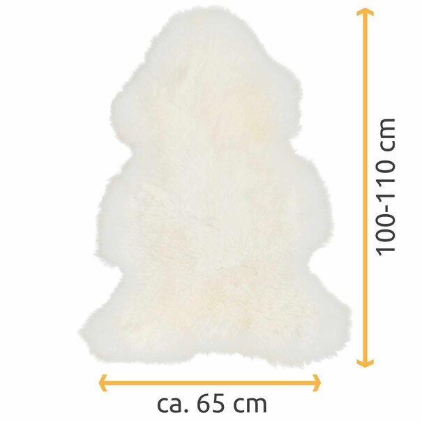 Van Buren sinds 1861 Texels Schapenvacht - Wit - Extra Groot - Maat: Extra Groot (100-110 x 55-65 cm)