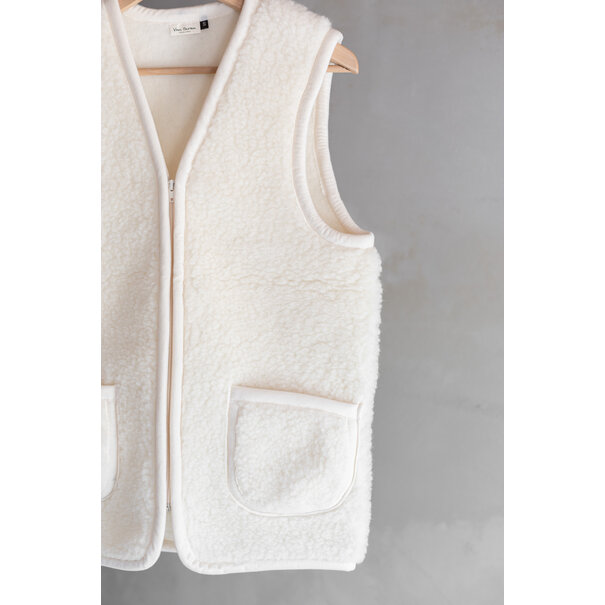 Van Buren sinds 1861 Wollen bodywarmer Taru - Off-White - M