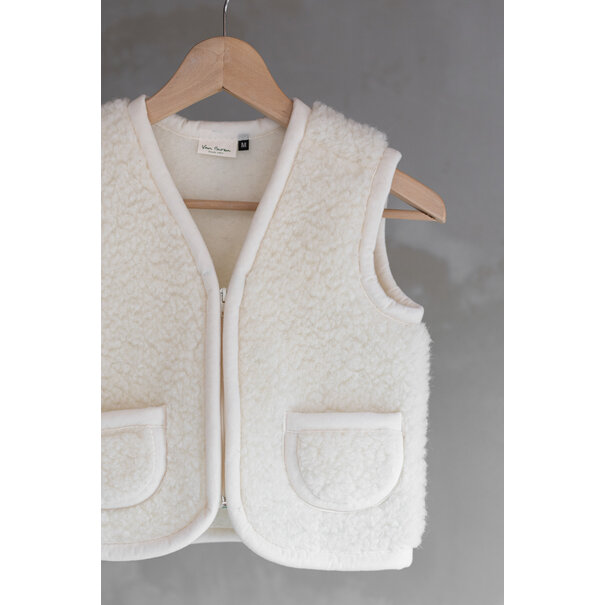 Van Buren sinds 1861 Wollen kinderbodywarmer Nilo - Off-White - 4 maten