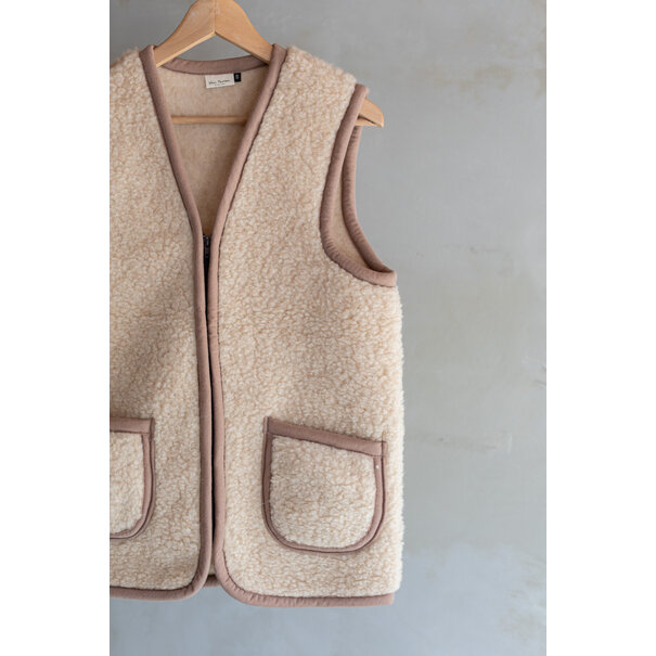 Van Buren sinds 1861 Wollen bodywarmer Taru - Camel - L