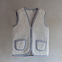 Wollen bodywarmer Taru - Grijs - 7 maten (S t/M 4XL)