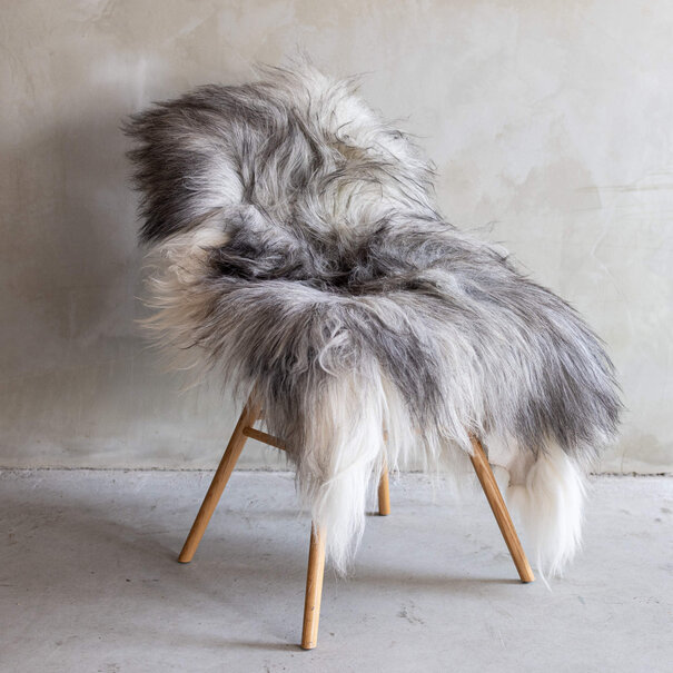 Van Buren sinds 1861 Ijslands schapenvacht XXL - Natuurlijk grijs - ca. 110x77cm -  SVV-439