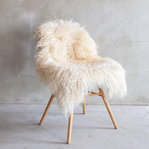 Schapenvacht wit gekruld XXL - ca. 120x68cm -  SVV-448