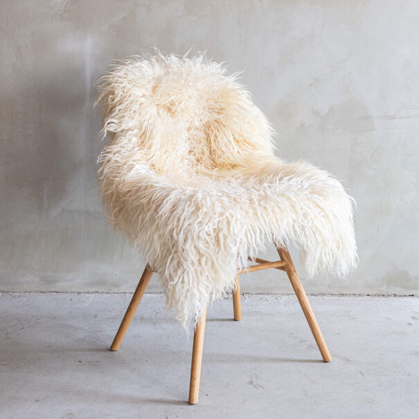 Van Buren sinds 1861 Schapenvacht wit gekruld XXL - ca. 120x68cm -  SVV-448