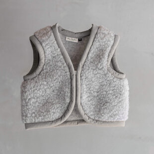 Wollen babybodywarmer Nilo Grijs - XS / 74-92