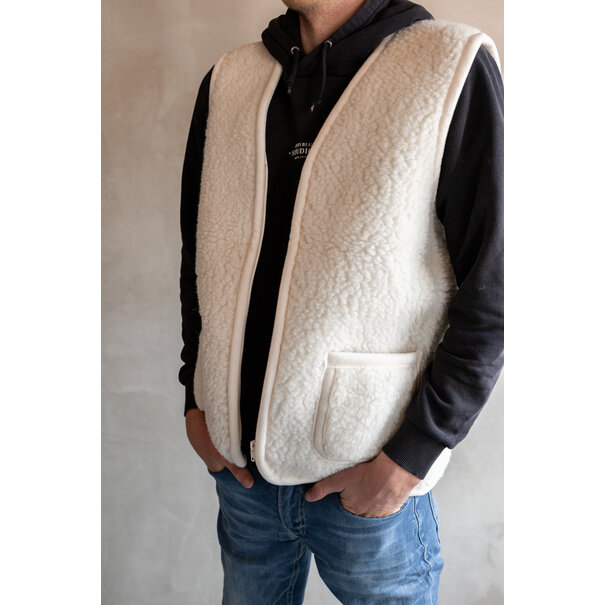 Van Buren sinds 1861 Wollen bodywarmer Taru - Off-White - M