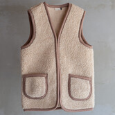 Wollen bodywarmer Taru - Camel - L
