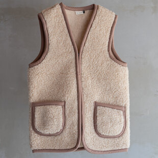 Wollen bodywarmer Taru - Camel - L
