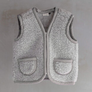 Wollen kinderbodywarmer Nilo Grijs - 4 maten