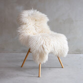 Gekruld Schapenvacht Wit - ca. 120x65cm - SVV-508