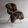 Texels Schapenvacht Natuurbruin - ca. 125x67cm - SVV-489