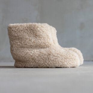 Wollen sloffen Sami - Beige