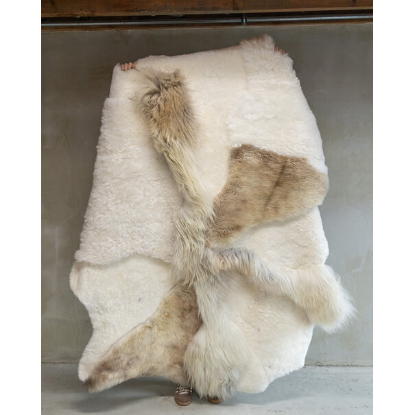 Van Buren sinds 1861 Uniek Gefotografeerd Schapenvacht Multilayer Karpet Melange ca. 180x120cm - SKM-118