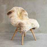 Uniek Gefotografeerd Texels Gemêleerd Schapenvacht ca. 100x80cm - SVV-626