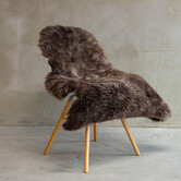 Uniek Gefotografeerd Texels Gemêleerd Schapenvacht ca. 104x72cm - SVV-622