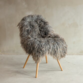 Uniek gefotografeerd Gotland Natuurlijk Grijs Schapenvacht - ca. 126x80cm - SVV-652