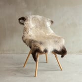 Uniek gefotografeerd Gemêleerd Schapenvacht - ca. 127x70cm - SVV-636