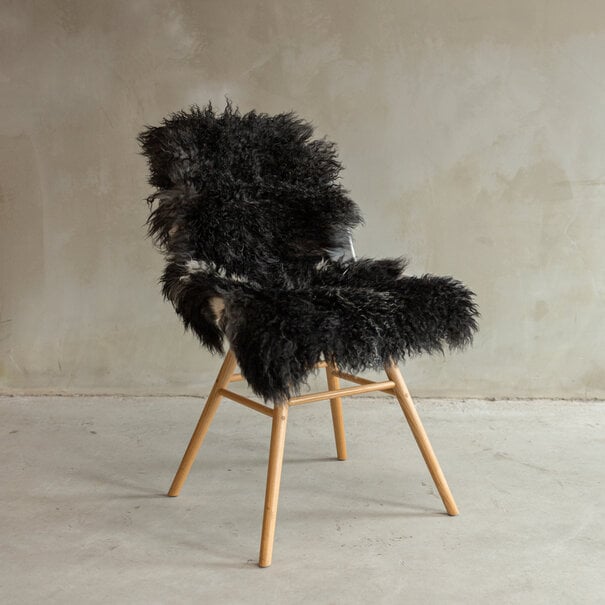 Van Buren sinds 1861 Uniek gefotografeerd Tibetaans Natuurlijk Grijs Schapenvacht - ca. 134x74cm - SVV-646