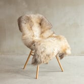 Uniek gefotografeerd Gemêleerd Schapenvacht - ca. 127x70cm - SVV-655