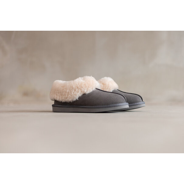 Van Buren sinds 1861 Lamsvacht Pantoffels Tuula Grijs - Maat 37 t/m 43