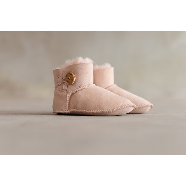 Van Buren sinds 1861 Lamsvacht kindersloffen Davin - Roze - 3 maten