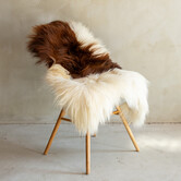 Uniek Gefotografeerd IJslands Schapenvacht Bruin Bont - 119x69 - SVV-689