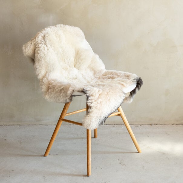 Van Buren sinds 1861 Uniek Gefotografeerd Geschoren IJslands Schapenvacht Beige - 110x62 - SVV-698