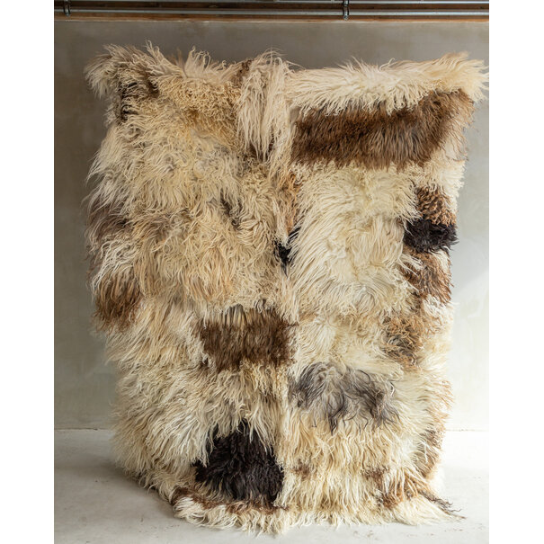 Van Buren sinds 1861 Uniek Gefotografeerd Schapenvacht Vloerkleed (Karpet) - Krul/Bergschaap - 200x150 cm - SKK-181