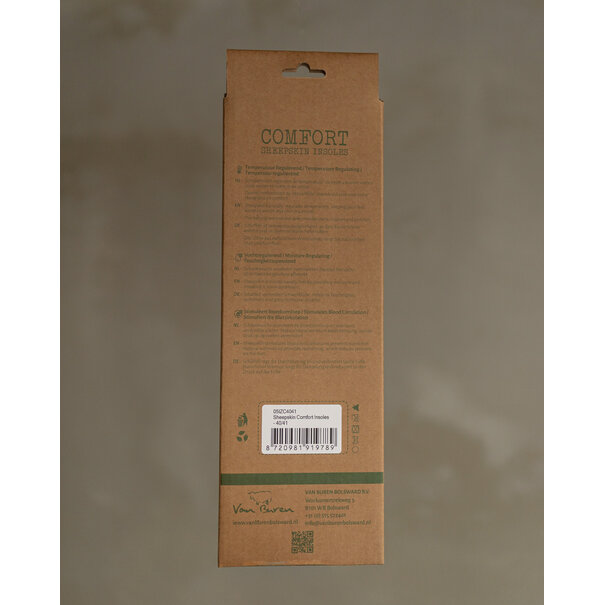 Van Buren sinds 1861 Lamsvacht Comfort Inlegzolen - Maat 36 t/m 47