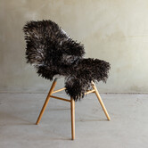 Uniek gefotografeerd Krul/Berg schapenvacht - ca. 90x55cm - SVV-858