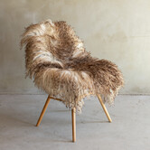 Uniek gefotografeerd Krul/Berg schapenvacht - ca. 110x85cm - SVV-850